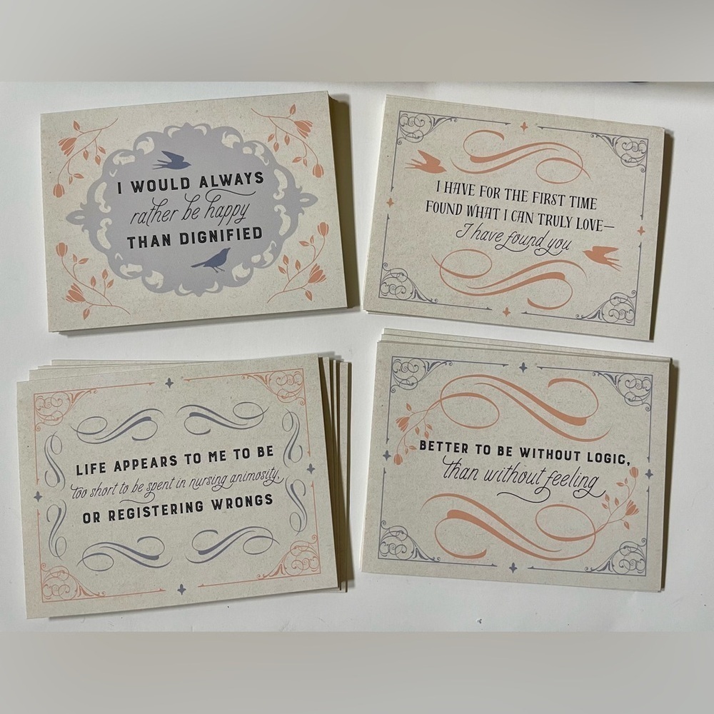 Charlotte Brontë Notecard Set Pocket Journal Keepsake Book Box - Picture 7 of 7